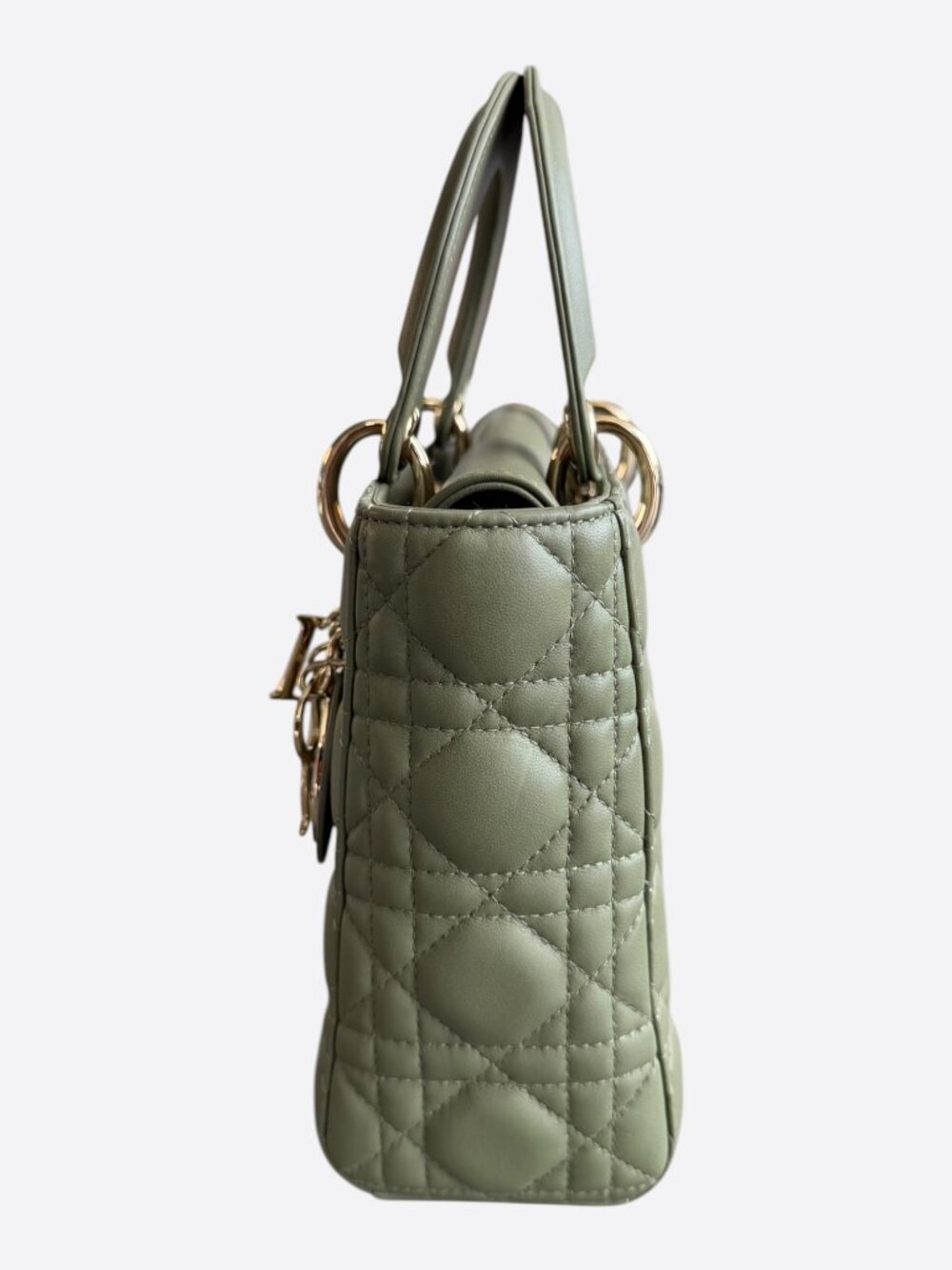 Dior Olive Medium Lady Bag - Picture 4 of 7